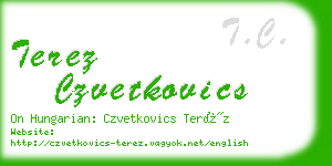 terez czvetkovics business card